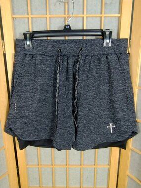 Three Nails 0633 Lined Shorts Heathered Grey 5" Size L